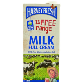 Harvey Fresh UHT Milk Full Cream (1L)