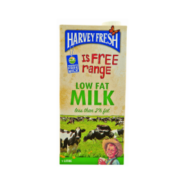 Harvey Fresh UHT Milk Low Fat (1L)