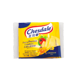 Chesdale Cheddar Slices Hi-Calcium (250g)