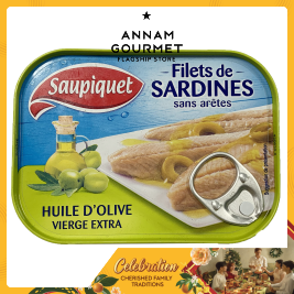 Saupiquet Sardine Fillets EV Olive Oil (100g)