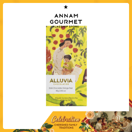Alluvia Dark Chocolate 70% with Orange Peel (80g)