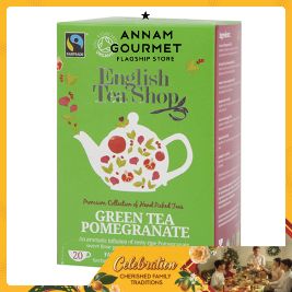 English Tea Shop Organic Green Tea & Pomegranate 20 Ct