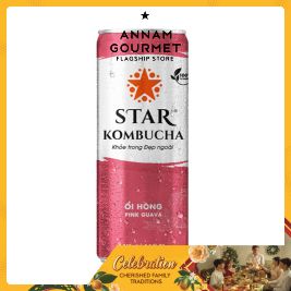 Star Kombucha Pink Guava (240ml)