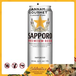 SAPPORO PREMIUM BEER 5% 500ml