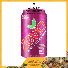 Zevia Zero Soda Black Cherry (355ml)
