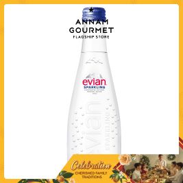 Evian Sparkling Water Glass 75cl