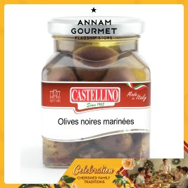 Castellino Marinated Black Olives (280g)