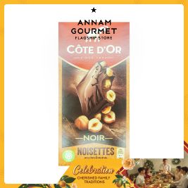 Cote D'Or Dark Chocolate with Hazelnuts (180g)