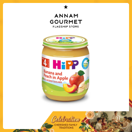 Hipp Banana Peach Apple 4M+ (125g)