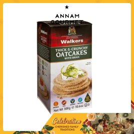 Walkers Thick Crunchy Oatcakes W/ Bran 300g