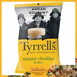 Tyrrells Mature Cheddar Cheese & Chives 150g