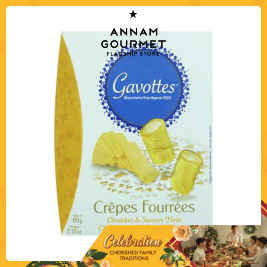 Gavottes Wafer Rolls Cheddar/Walnut (60g)