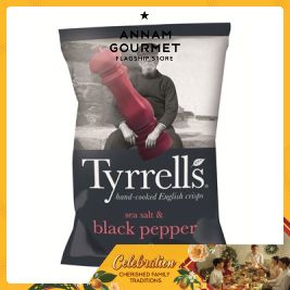 Tyrrells Sea Salt & Cracked Black Pepper 40g