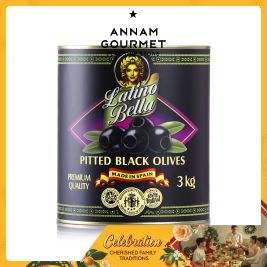 Latino Bella Pitted Black Olives 3kg