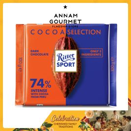 Ritter Sport Fine Dark Chocolate 74% Cocoa 100g