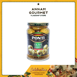 Ponti Pitted Green Olives 290g