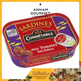 Connetable Sardines AS W/Sundried Tomato 115g