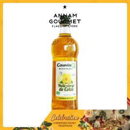 Cauvin Organic Virgin Rapeseed Oil, Glass Bottle 750ml