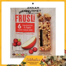 Jordans Frusli Tasty Cranberry & Apple Bar (6x30g)