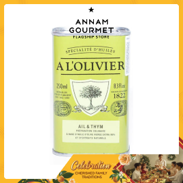 A L'Olivier Garlic-Thyme Olive Oil Tin(250ml)