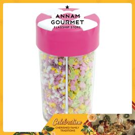 ScrapCooking Sugar Dispenser Confettis, Mini-Fleurs, Mini-Coeurs, Fleurs 120g