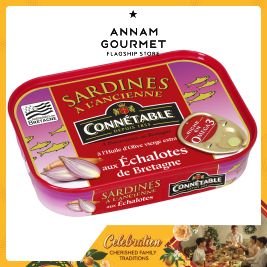 Connetable Sardines AS W/ Shallots 115g