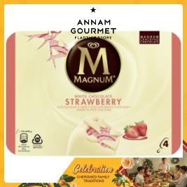 Magnum Strawberry White Chocolate Ice cream (4x90g)