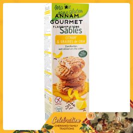 Ma Vie Sans Gluten Organic biscuit with lemon and chia seeds 150g