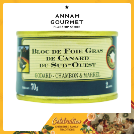 Godard Block Duck Foie Gras Southwest Tin (70g)