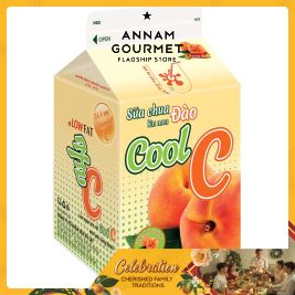 DalatMilk Cool C Drinking Yogurt Peach (180ml)