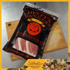 Jonty English Back Bacon Sausage, 500g