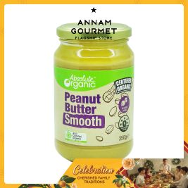 Absolute Organic Peanut Butter Smooth (340g)