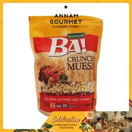 BAKALLAND Muesli 5 Grains, Cranberry&Honey 300g