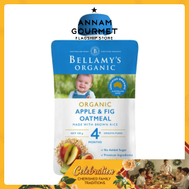 Bellamy's Organic Apple Fig Oatmeal >6m(120g)