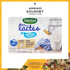 Bledina Mini Lactes Nature Yoghurt No Sugar (6x55g)