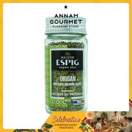 Maison Espig Organic Provence Oregano Leaves, Glass Jar 17g