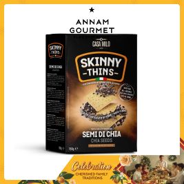 Casa Milo Skinny Thins Cracker Chia Seeds 150g