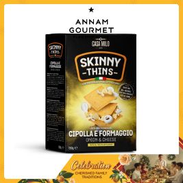 Casa Milo Skinny Thins Cracker Onion, Cheese 150g