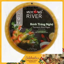 Mekong River Turmeric Rice Paper 16cm (300g)