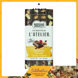 Nestle Atelier Cranberry & Almond Dark Chocolate (170g)