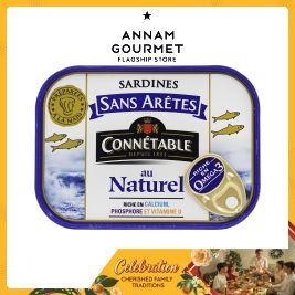 Connetable Bonesless sardines in water 140g