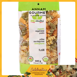 Bioitalia Organic Fusilli Vegetable (500g)