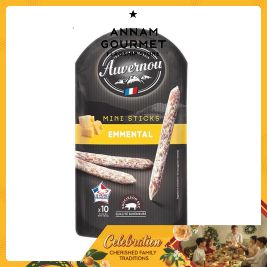 Auver. Dried Saus. Sticks Emmental (100g)