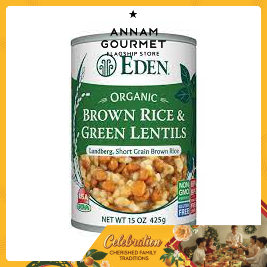 Eden Organic Brown Rice & Lentil Blend 425G