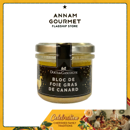Ducs Gascogne Block Duck Foie Gras, glass jar 80g