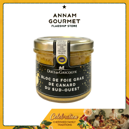 Ducs Gascogne Block Duck Foie Gras SW, glass jar 90g