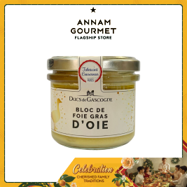 Ducs Gascogne Block Goose Foie Gras, glass jar 80g