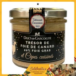Ducs Gascogne Duck Liver Boletus 20%FG, glass jar 90g