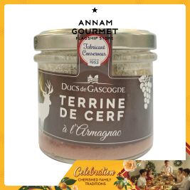 Ducs Gascogne Stag Terrine W Armagnac, glass jar 90g