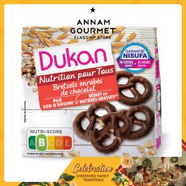 Dukan Oat Bran Pretzels Coated Choco 100g
